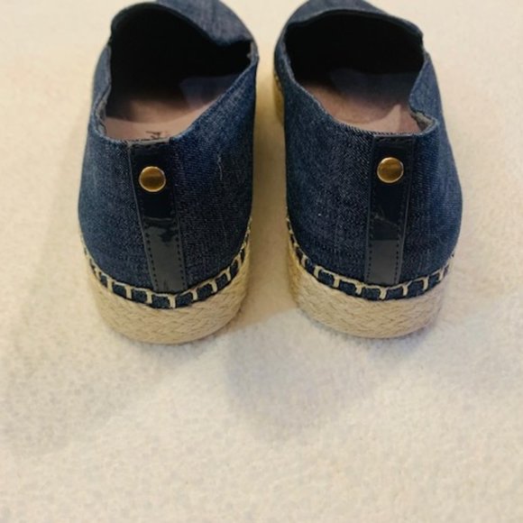 Dr. Scholls Find Me Blue Denim Espadrille Slip-On Shoes - Size 11  NWOT - Picture 5 of 7